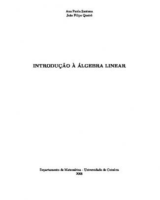 Introdução A Algebra Linear