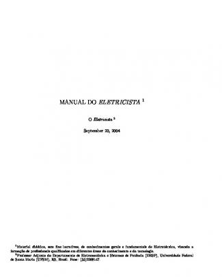 Manual Do Electricista