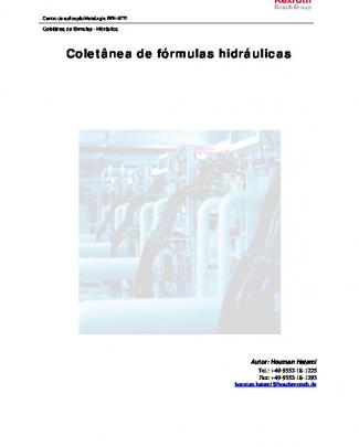 Coletânea De Fórmulas - Hidráulica