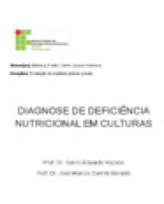 Diagnose De Deficiência Nutricional Em Culturas