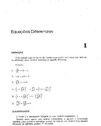 Equaçõesdiferenciais - Capitulo 01