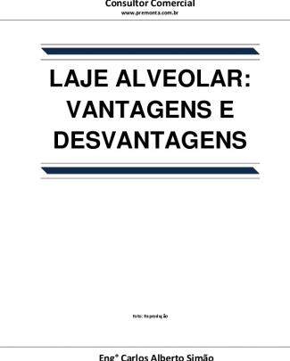 Laje Alveolar- Vantagens E Desvantagens
