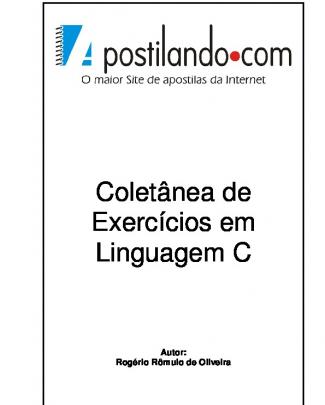 Coletânea De Exercícios Em Linguagem C