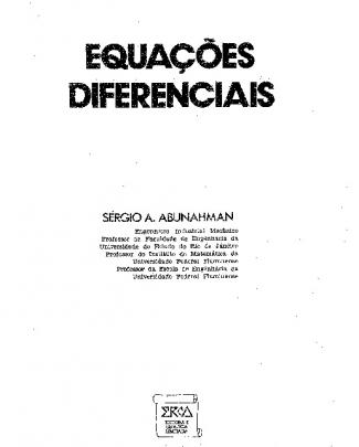 Equaçõesdiferenciais - Preface