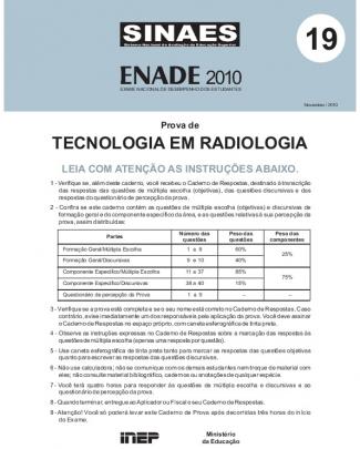 Tecnologia Radiologia Gabarito Preliminar