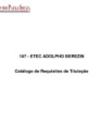 Catálogo De Titulação 2009 - Etec 107