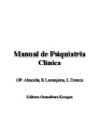 Manual De Psiquiatria Portugues