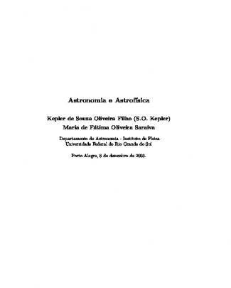 Astronomia E Astrofísica