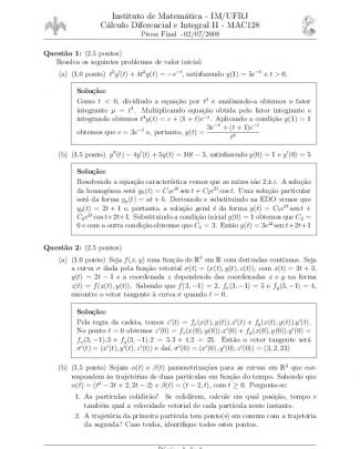 Provas Cálculo Ii - Pf Calc2 2008 1 Eng